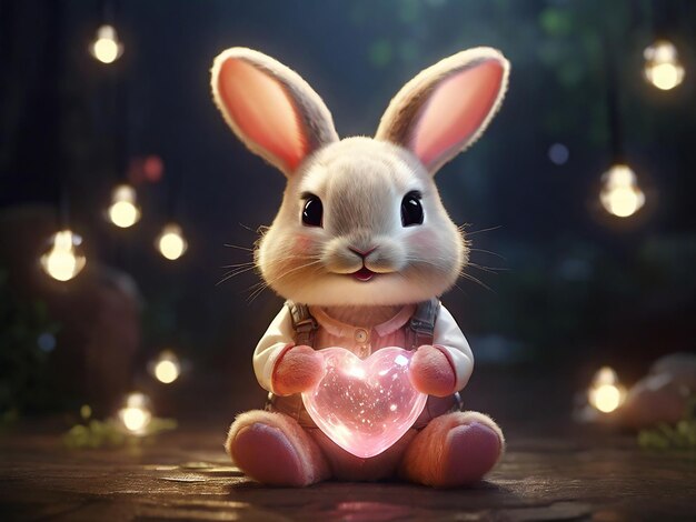 cute bunny generative ai