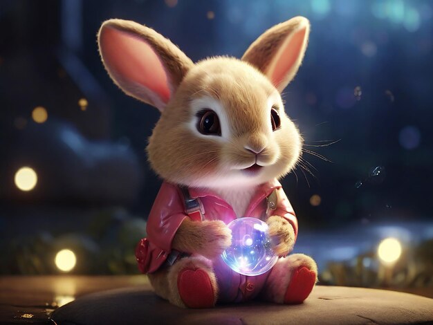 cute bunny generative ai