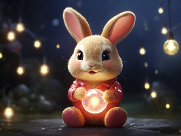 cute bunny generative ai