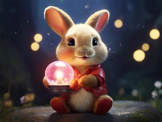 cute bunny generative ai