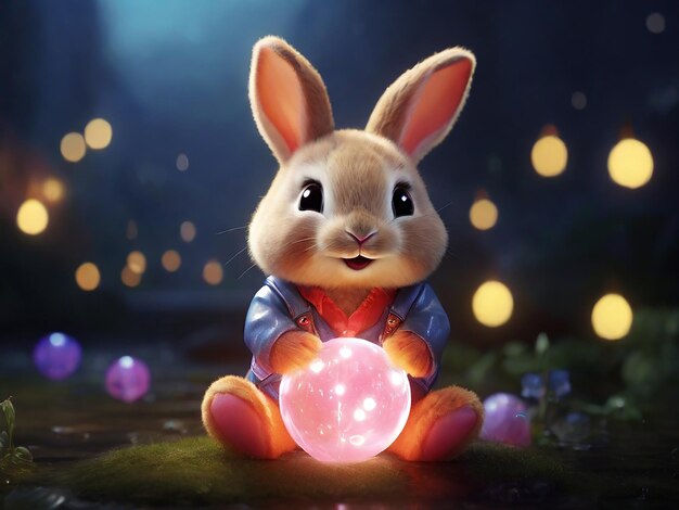 cute bunny generative ai