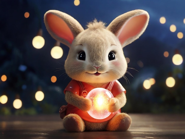 cute bunny generative ai