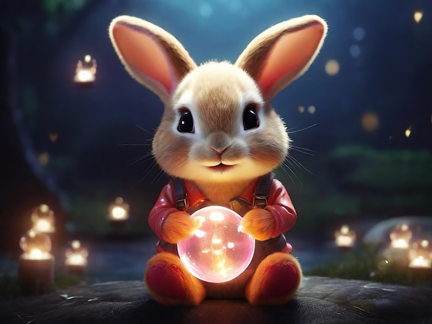 cute bunny generative ai