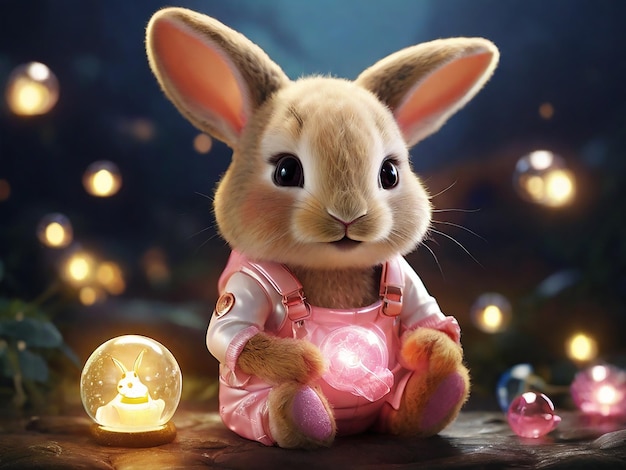 cute bunny generative ai