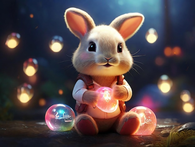 cute bunny generative ai