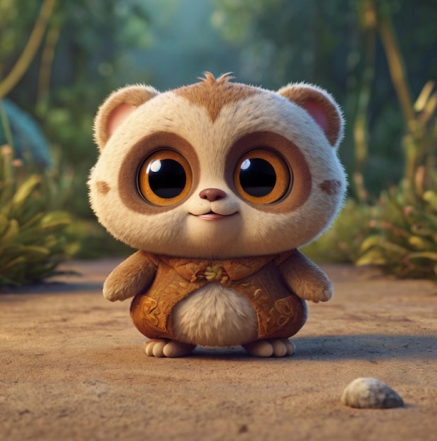 Photo cute cartoon character