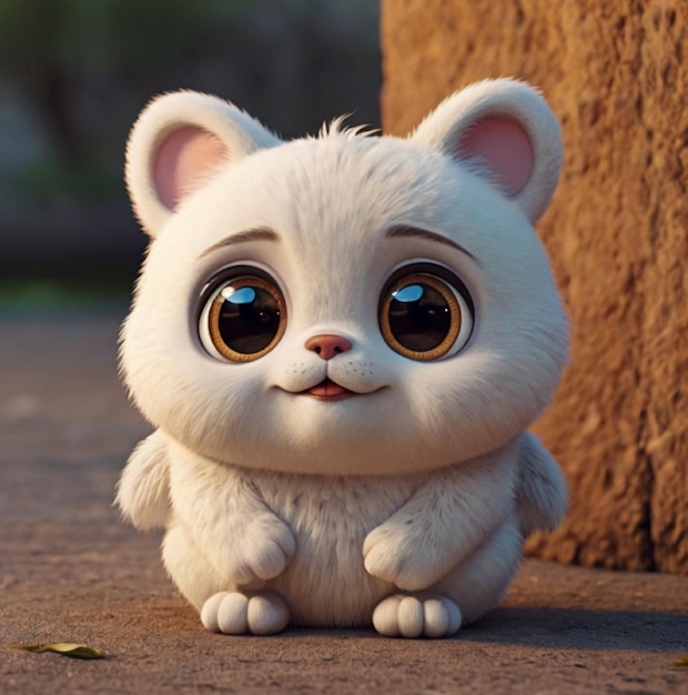 Photo cute cartoon character