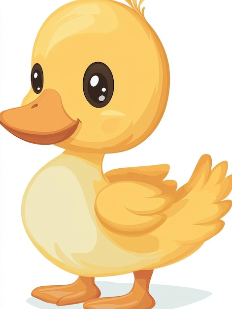 Cute Cartoon Duckling Illustration