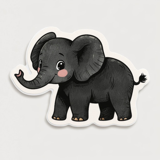 Cute Cartoon Elephant Illustration