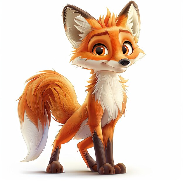 Cute Cartoon Fox Illustration