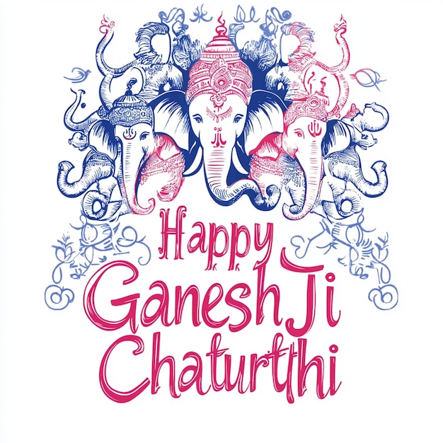 Photo cute cartoon ganesh chaturthi illustration