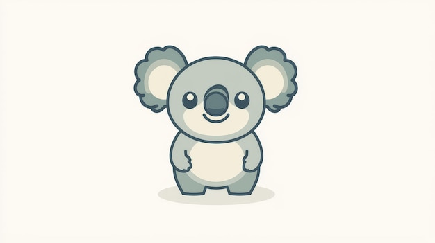 Photo cute cartoon koala bear illustration