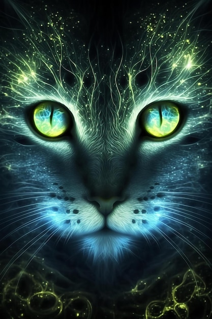 Cute Cat Abstract Background