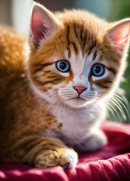 Cute cat ampkitty with big eye image