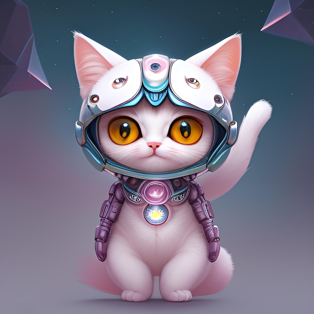 Cute and cat baby fantasy