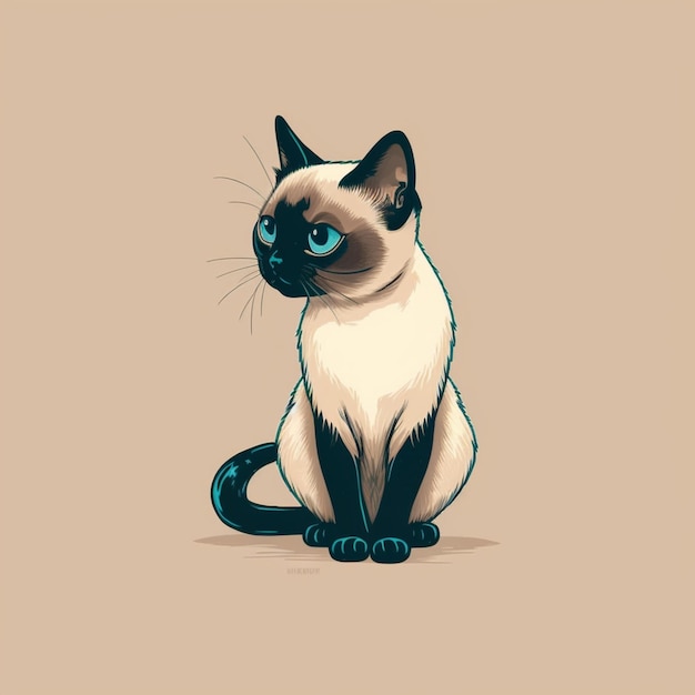 Cute cat cartoon vector icon illustration