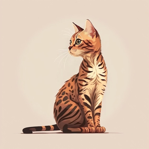 Cute cat cartoon vector icon illustration