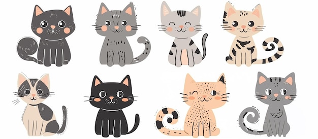 Photo cute cats stickers