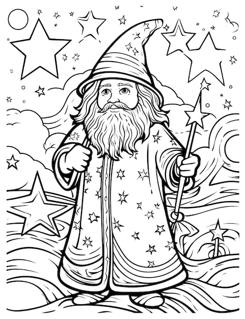 Cute Christmas coloring page for kids