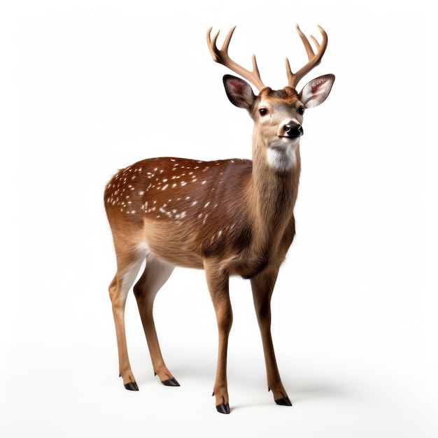 Cute Christmas deer isolated