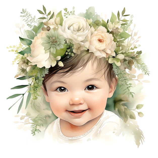 cute clothes baby nursery watercolor