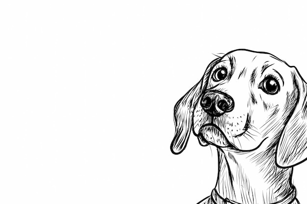 Cute coloring page featuring a playful dog for kids creativity