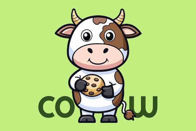 Cute Cow Vector Design