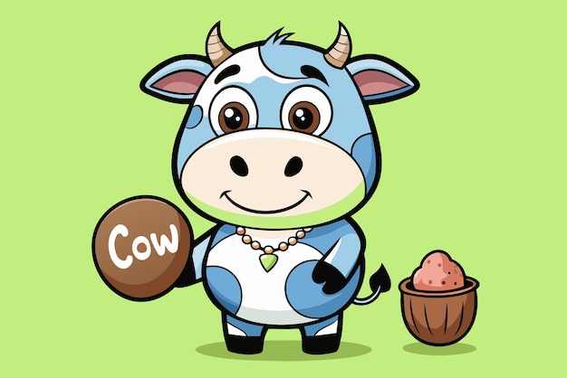 Cute Cow Vector Design