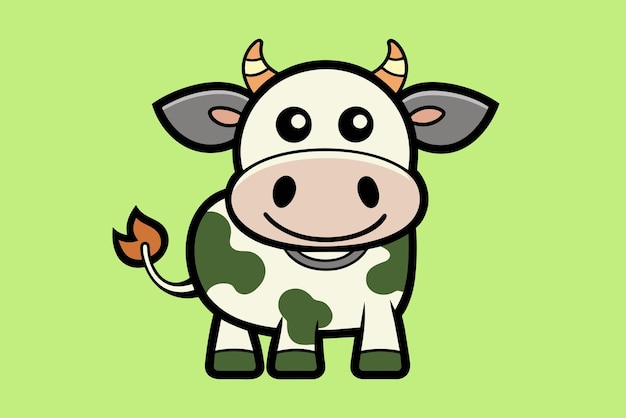 Cute Cow Vector Design