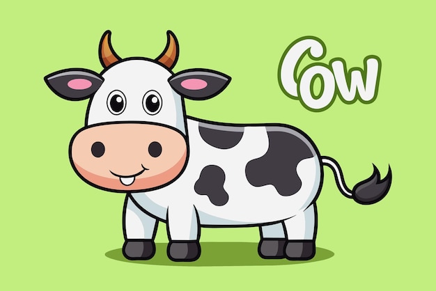 Photo cute cow vector design