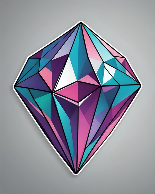 Photo cute diamond design art illustration