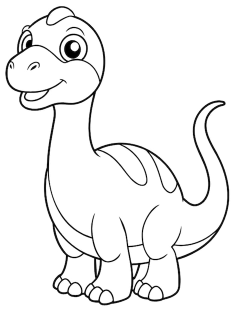 Cute dinosaur coloring book for kids