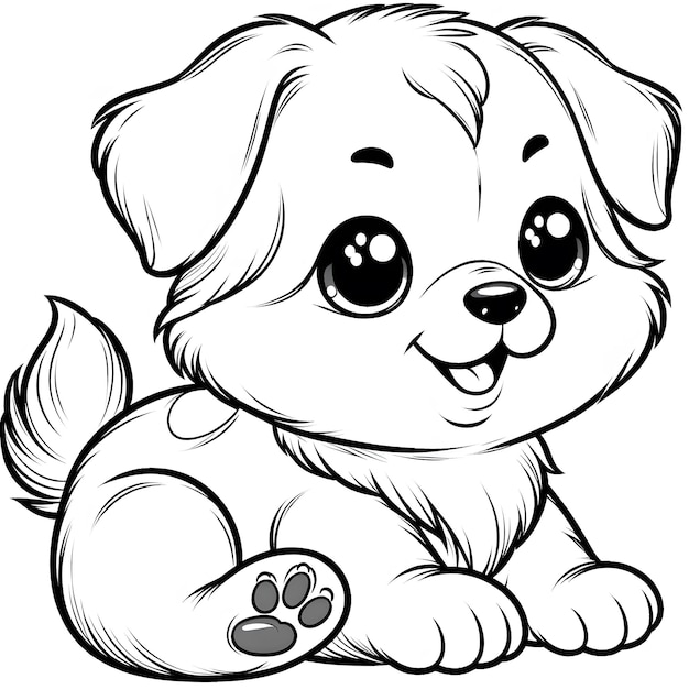 Cute Dog Coloring Pages