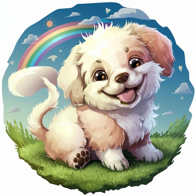 Cute dog illustration