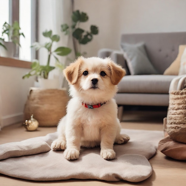 Cute Dog Indoors Lifestyle