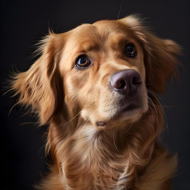 Cute Dog In Studio