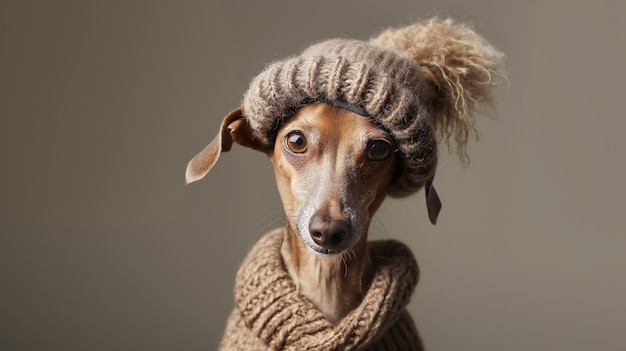 Cute dogs with long hair styled in bouffant hairstyles