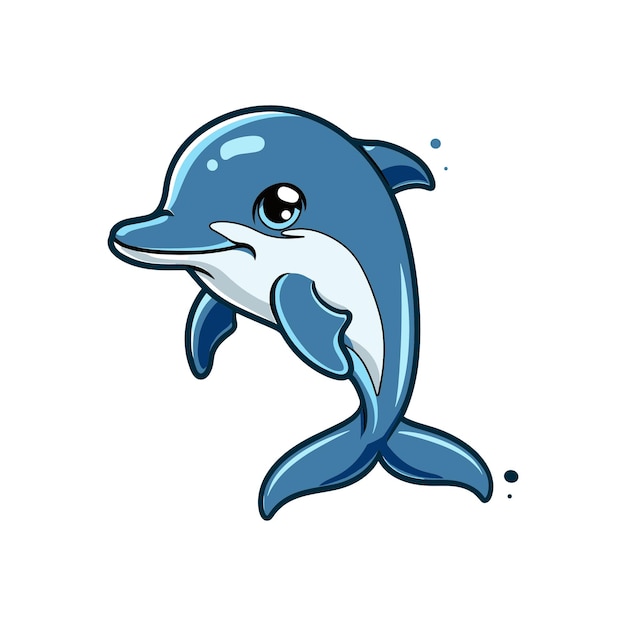 cute dolphin cartoon