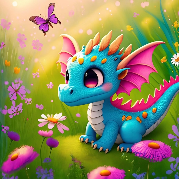 cute dragon cartoon