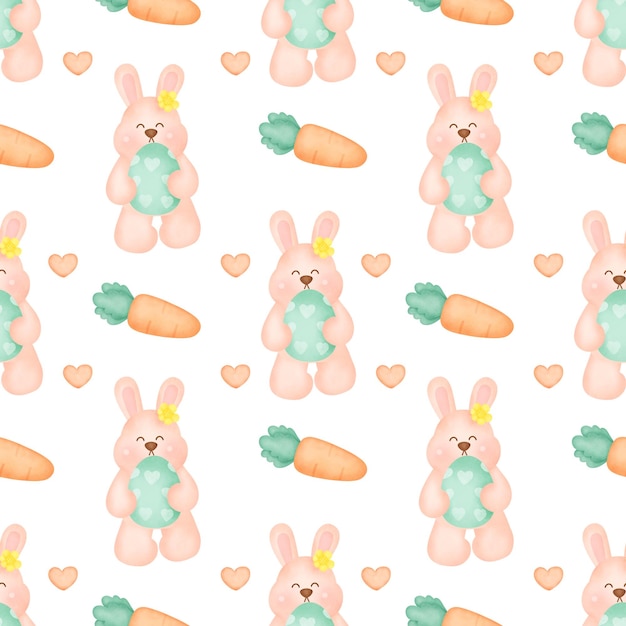 Cute Easter day  seamless pattern