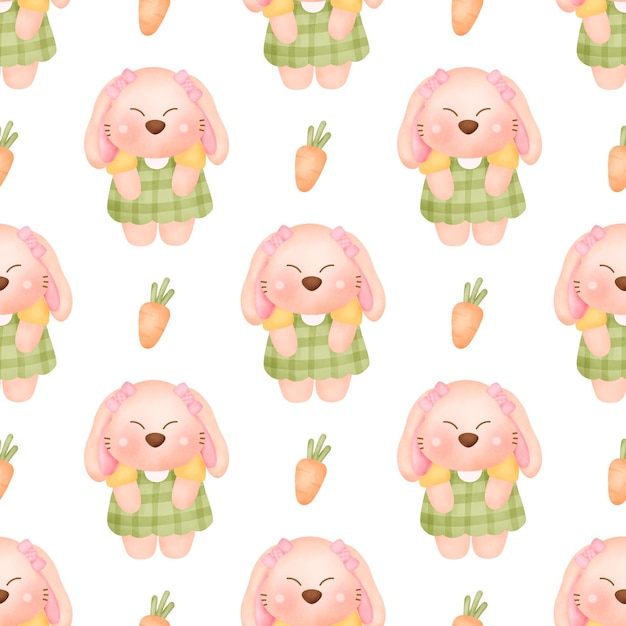 Cute Easter day  seamless pattern