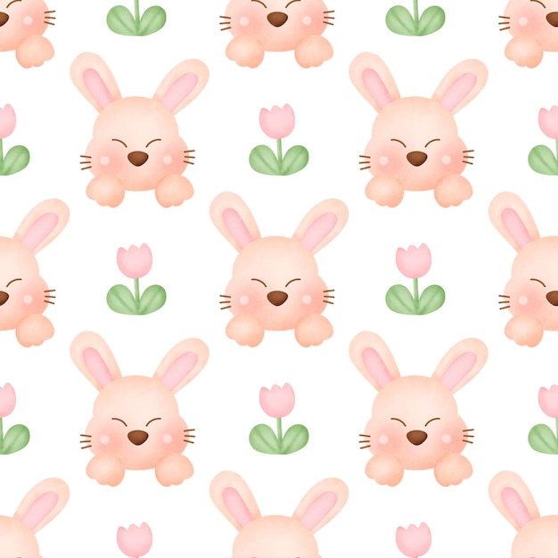 Cute Easter day  seamless pattern