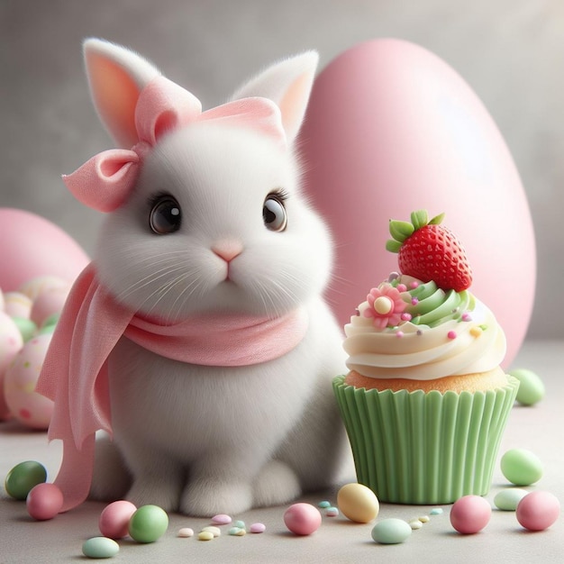 Cute Easter Rabbit beautiful Easter rabbit Rabbit with Easter egg Easter background images