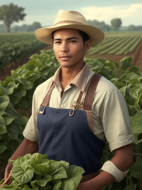 a cute farmer