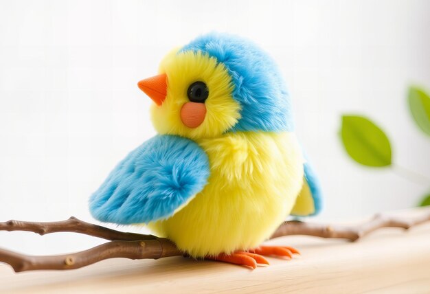 Photo cute finch plush toy high quality