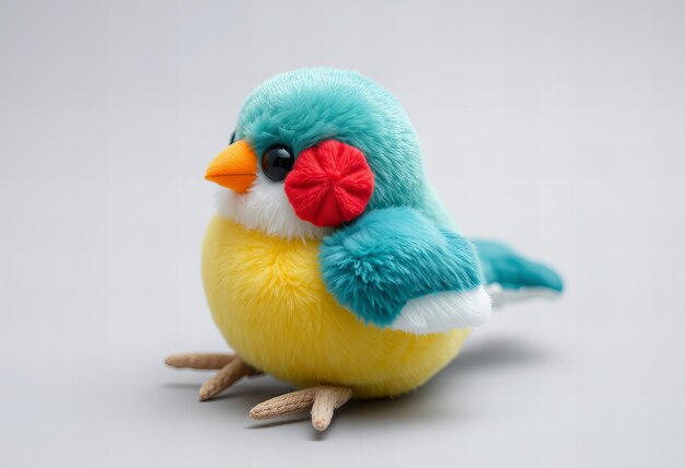 Photo cute finch plush toy high quality