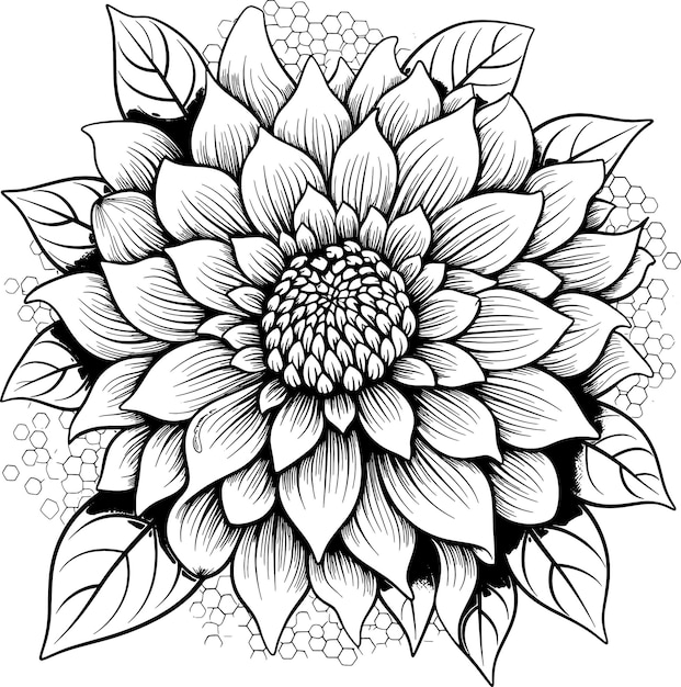 Cute Flower Coloring Page