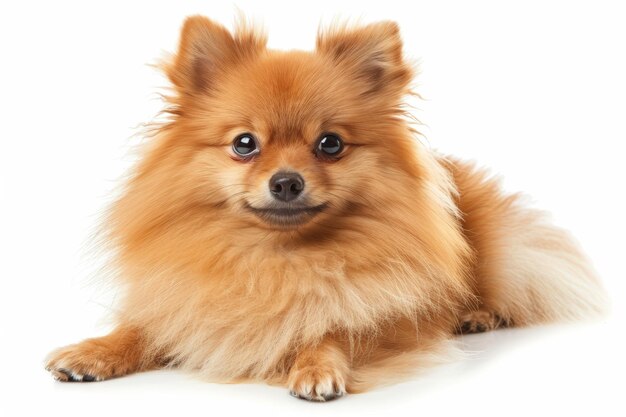 Photo cute fluffy pomeranian