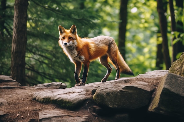 Cute fox animal safari dangerous animal smart