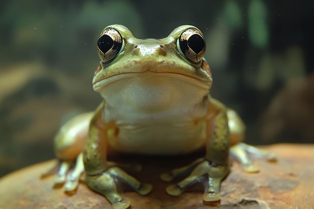 Cute Frog in Underground Setting